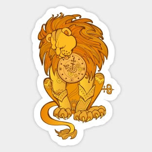 Magic gold lion Sticker